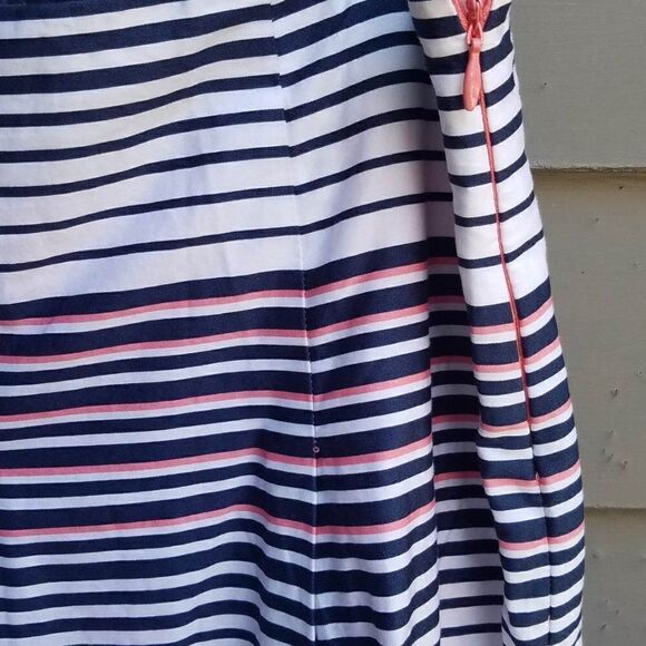 Charter Club 100% Cotton Pleated Strip Skirt Size 10 - Picture 7 of 12